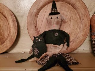 Primitive Witch Doll Reserved For Janet