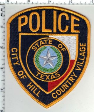 City Of Hill Country Village Police (texas) 4th Issue Shoulder Patch