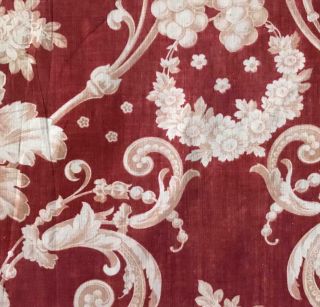 Gently Faded 19th Century French Linen Cotton Toile De Jouy 361
