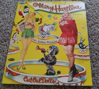 Vintage 1953 Mary Hartline Paper Dolls - Cut - Has Both Dolls And Clothes