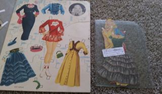 Vintage 1953 Mary Hartline Paper Dolls - Cut - Has both Dolls and clothes 3