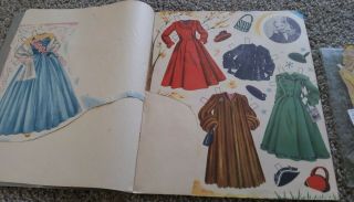 Vintage 1953 Mary Hartline Paper Dolls - Cut - Has both Dolls and clothes 4