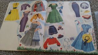Vintage 1953 Mary Hartline Paper Dolls - Cut - Has both Dolls and clothes 5