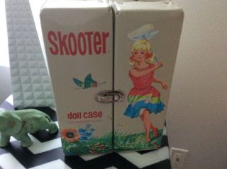 Vintage Skooter Doll Case Mattel Barbie Skipper Wardrobe