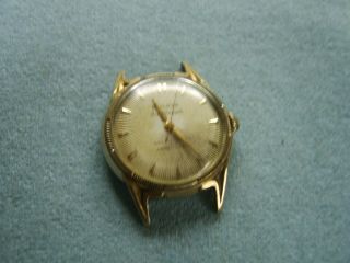 Vintage Bulova Mans Wrist Watch 23 Jewels Self Winding 6 Adjustment Gold Filled