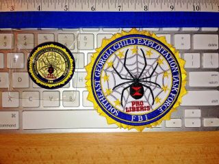 Fbi Patch - Southeast Georgia Child Exploitation Task Force Patch And Coin Htf