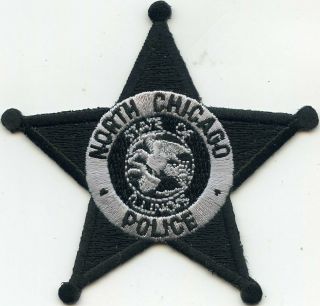 North Chicago Illinois Il Star Shaped Police Patch