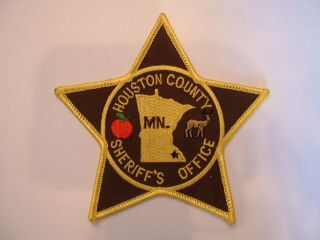 Houston Co.  Sheriff (type 1) Police Obsolete Cloth Shoulder Patch Minnesota Usa