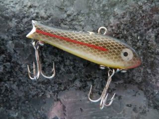 Vintage Saltwater Minnow - Greyscale - 2 1/4 Inches
