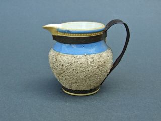 19th C.  Antique English Pearlware Style Mochaware Mocha Ware Pottery Cream Jug