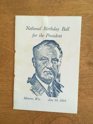 President Franklin D Roosevelt (FDR) - Group of Birthday Ball Items 4