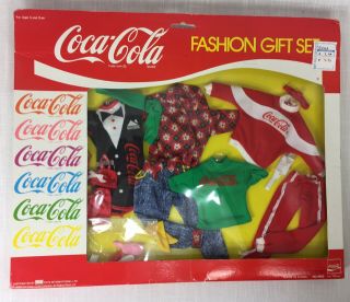 1986 Coca Cola Fashion Gift Set 11.  5 " Doll Clothes Barbie Sindy Dream Girl Clone