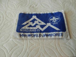 Boy Scout Bsa 14th World Jamboree,  1975 Nordjamb - 75 Patch