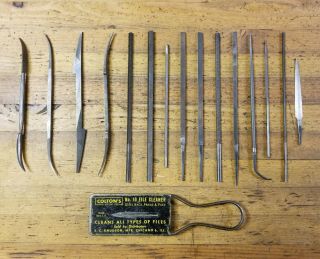Vintage Machinist Toolmaker Metal Files Antique Blacksmith Simonds Filing Tools