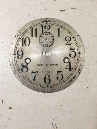 Antique Seth Thomas Lever Action Ships Clock Dial Marine Or Locomotive 3