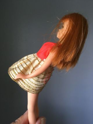 Vintage 1970 Topper Dawn Doll Glori Red Hair And Dress Made In Hong Kong 5
