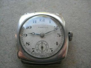 Antique Silver Mounted Vertex Pocket Watch,  Birmingham 1934 1184swan19