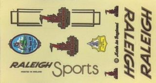 BICYCLE VINTAGE 2 DECAL SET RALEIGH SPORT BIKE STICKER CYCLING FRAME SPARE PART 5