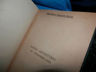 Alice ' s Adventures in Wonderland - Macmillan ' s Sixpenny 1898 - Antique Book Rare 8