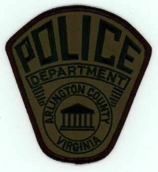 Arlington Virginia Va County Police Swat Subdued Patch Sheriff