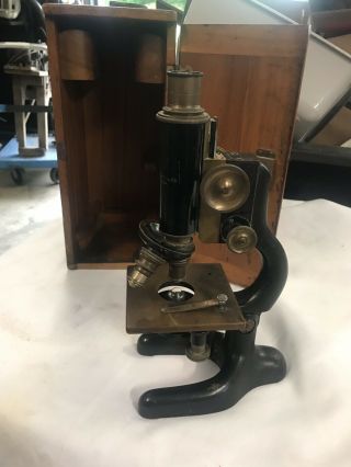 Antique Bausch & Lomb Optical Microscope Pat: Jan 5,  1915