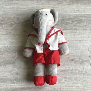 Vintage Eden Elephant Baby Plush Stuffed Animal Toy 15 " Usa Sewn In Haiti