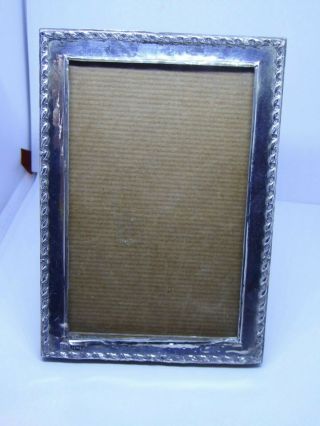 Vintage W J Myatt & Co Silver Fronted And Oak Picture Frame - Birmingham 1924