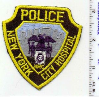 City Of York Hospital Police 2nd Issue Hat.  Cap Patch
