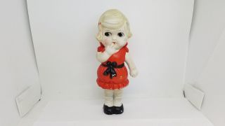 Vintage 7 " Bisque Doll Toy Made In Japan