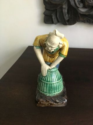 Vintage Chinese Mud Man Pottery Figurine 2