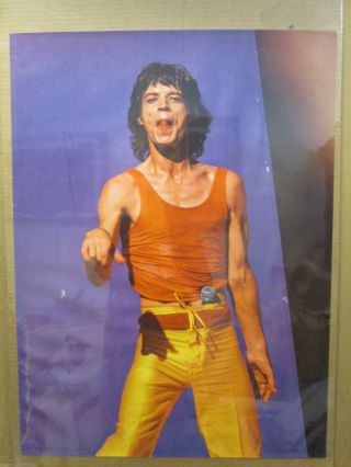 Vintage 1981 Mick Jagger Music Artist Poster 11607
