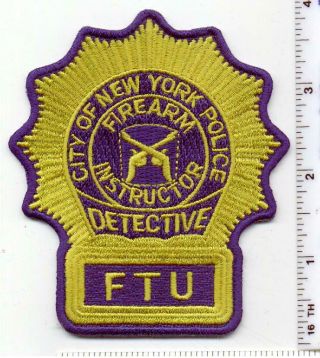 York City Police Detective Firearms Instructor Uniform Patch