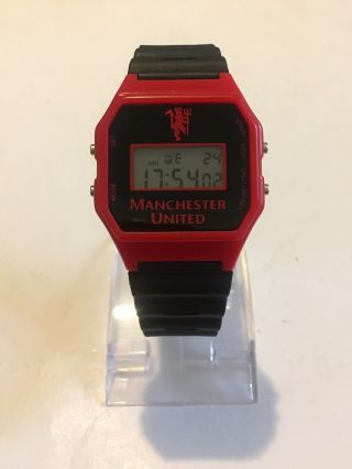 Manchester United Digital Quartz Watch - Black & Red Retro Vintage 1997 Release