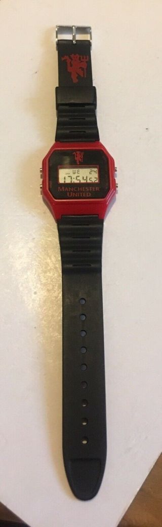 Manchester United Digital Quartz Watch - Black & Red Retro Vintage 1997 Release 4