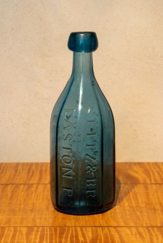 Rare Seitz & Bro Easton Pa Premium Mineral Waters Bottle,  Cobalt Blue,  Exc.  Cond