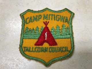 Camp Mitigwa 1st Year Camper Cut Edge Twill Camp Patch