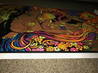 Mother and Child True Vintage Black Light Poster Early 70s 5