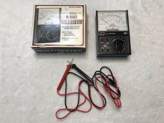 Vintage Radio Shack Micronta Multitester 18 - Range,  No.  22 - 201u &