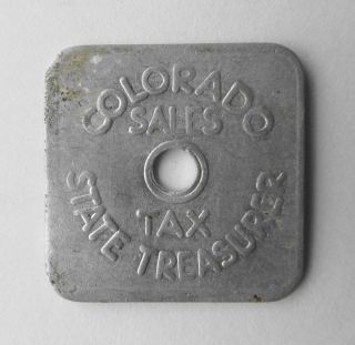 Vintage Old Antique Colorado Retail State Sales Tax Token Coin Co 1/5th ¢