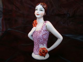 Demi - Poupee Mata Hari Sexy Half Doll Pincushion Style Art Deco - Allemand