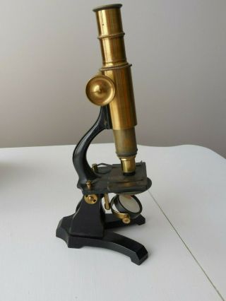 Antique Brass Monocular Microscope