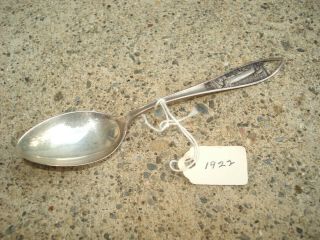 Antique 1922 Sterling Silver Souvenir Spoon Niagara Falls N.  Y.
