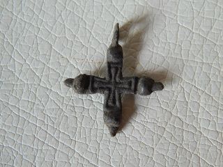 Ancient Vikings Bronze Cross Pendant.  4