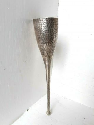 Antique Solid Sterling Silver Arts & Crafts Champagne Wine Glass Goblet Cup Pot