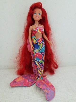 Hair Ariel Doll,  Calypso Mermaid Doll,  Vintage Tyco 1992,  Collectible