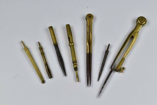 French Drafting Set / Drawing Instruments 18th Century 2