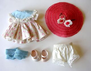Vintage Outfit Only For Ginny Or Alexander - Kins Dress Shoes Socks Hat Undies