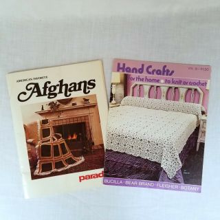 Vintage Crochet Pattern Books Hand Crafts For The Home Americas Favorite Afghans