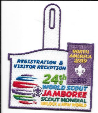 Boy Scout 2019 World Jamboree Registration & Visitor Reception Ist Patch