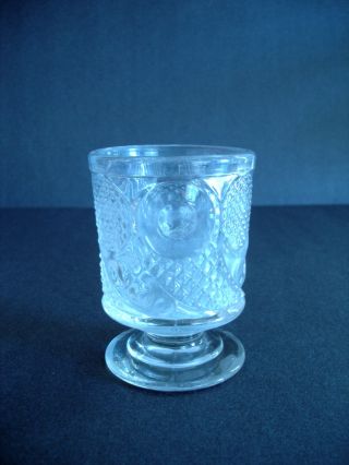 ANTIQUE EAPG HORN OF PLENTY SPOONER McKEE SANDWICH BOSTON FLINT GLASS c.  1850 ' s 5
